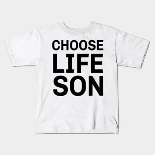 Rush - Choose Lifeson - Wham Style - Black Text Kids T-Shirt